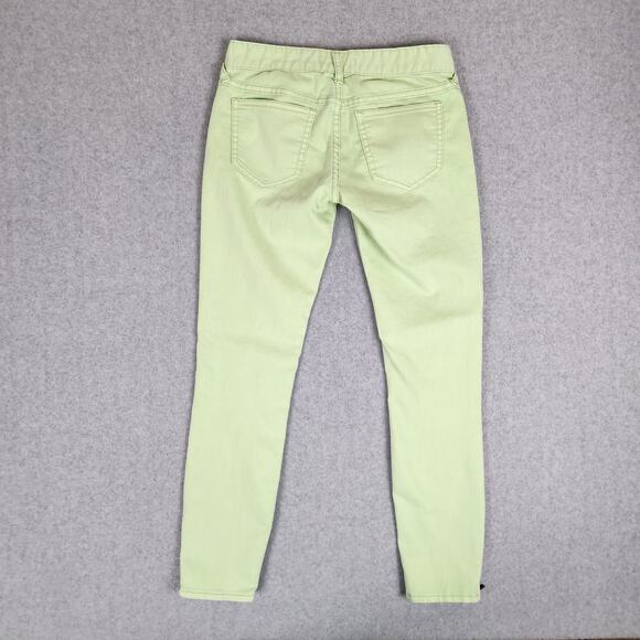 Free People Jeans Womens Size 25 Mint Green Zippered Ankle - Picture 4 of 16